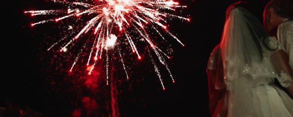 feux d'artifice pour mariage